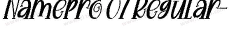 Namepro 07 Regular字体转换